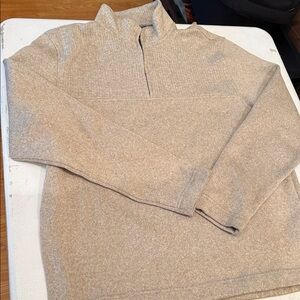 Van Heusen Men's Beige Quarter-Zip Sweater